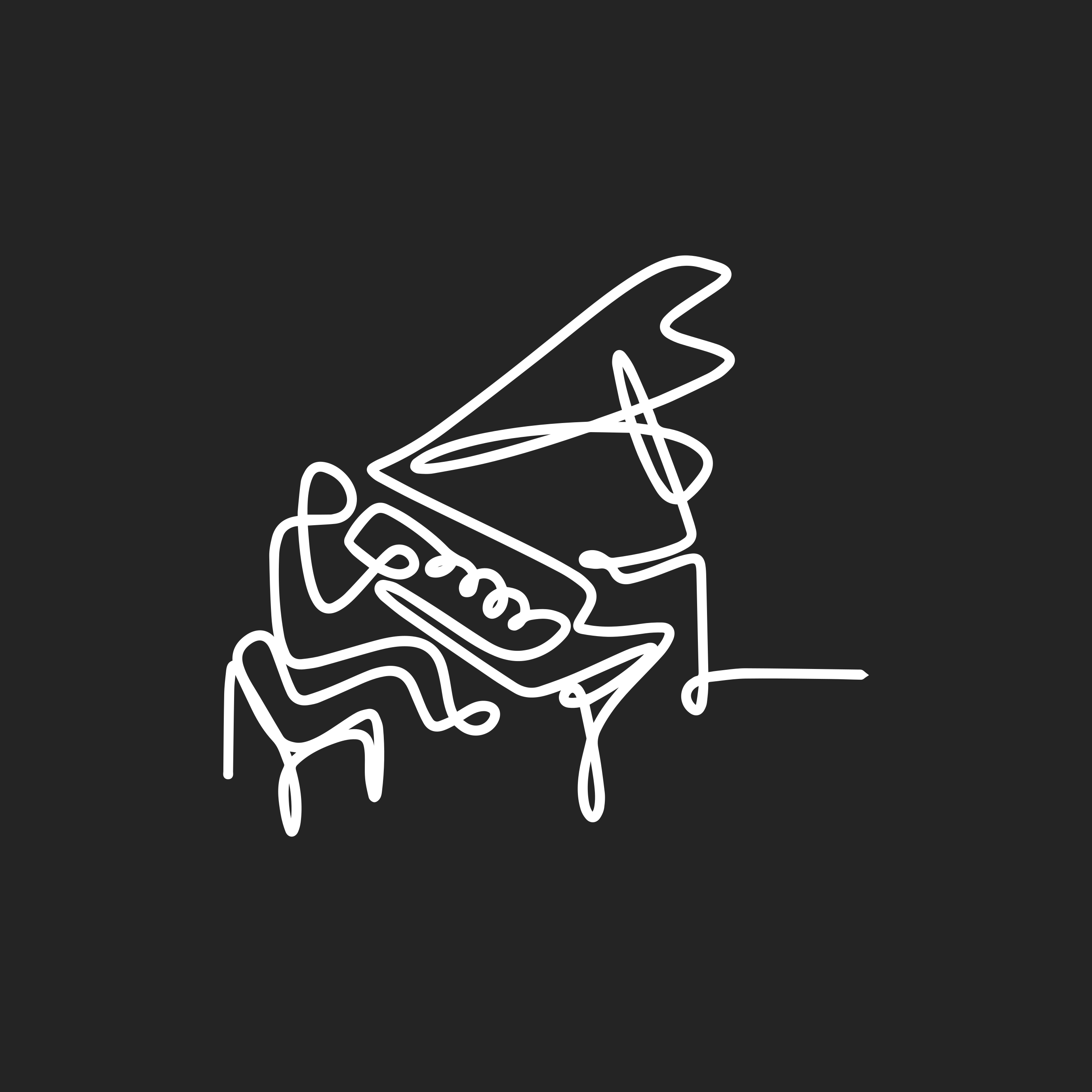 Poster salon design mignon de pianiste en ligne - TenStickers