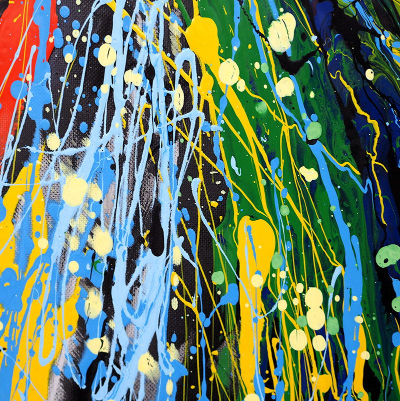 Poster salon éclat de couleurs arc-en-ciel - TenStickers