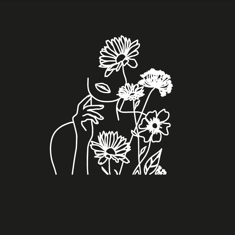 Poster salon design floral minimaliste pour femmes - TenStickers