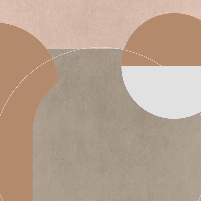 Poster salon style géométrique irrégulier - TenStickers