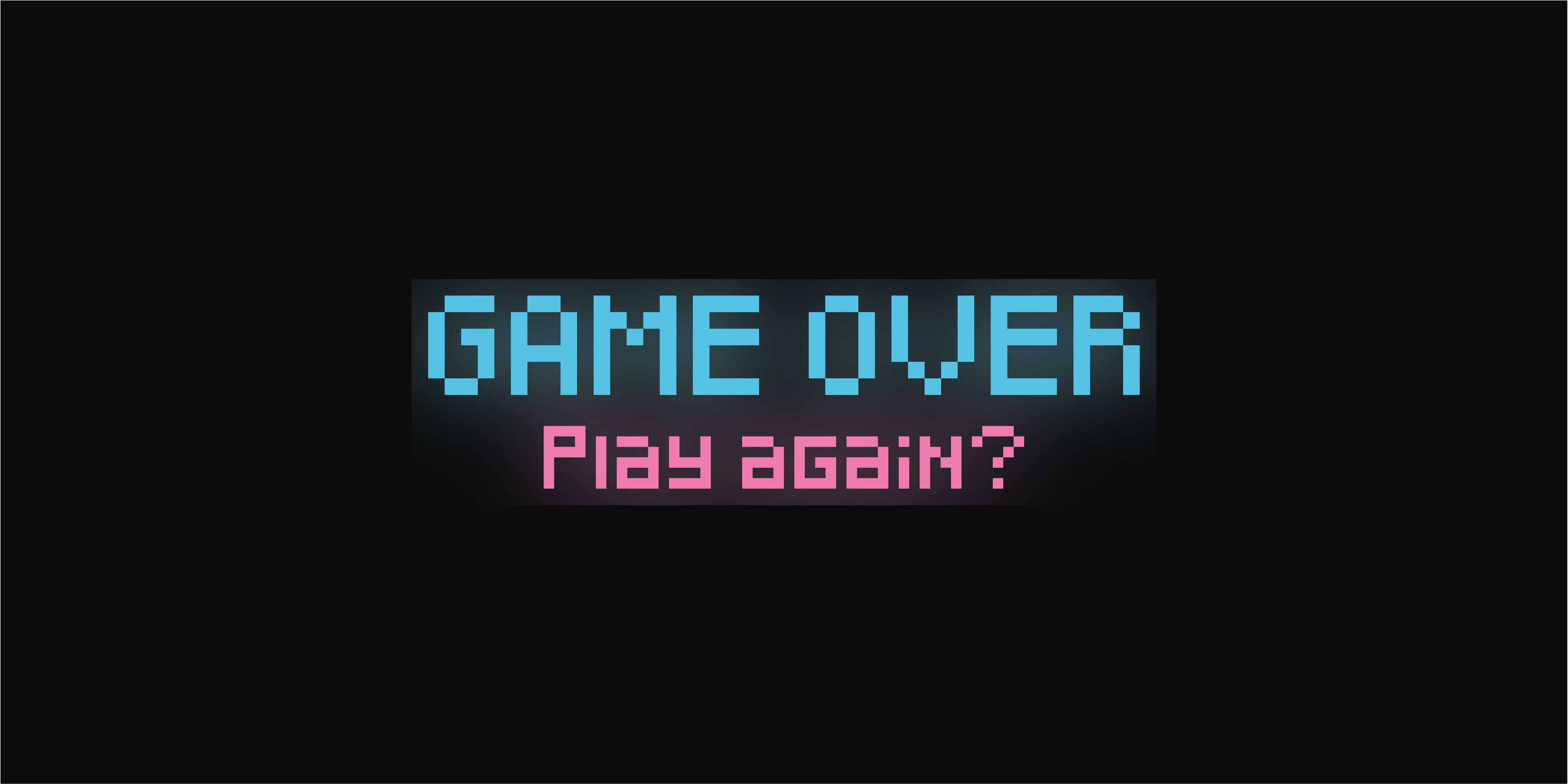 Poster jeux vidéo game over rejouer graphique - TenStickers