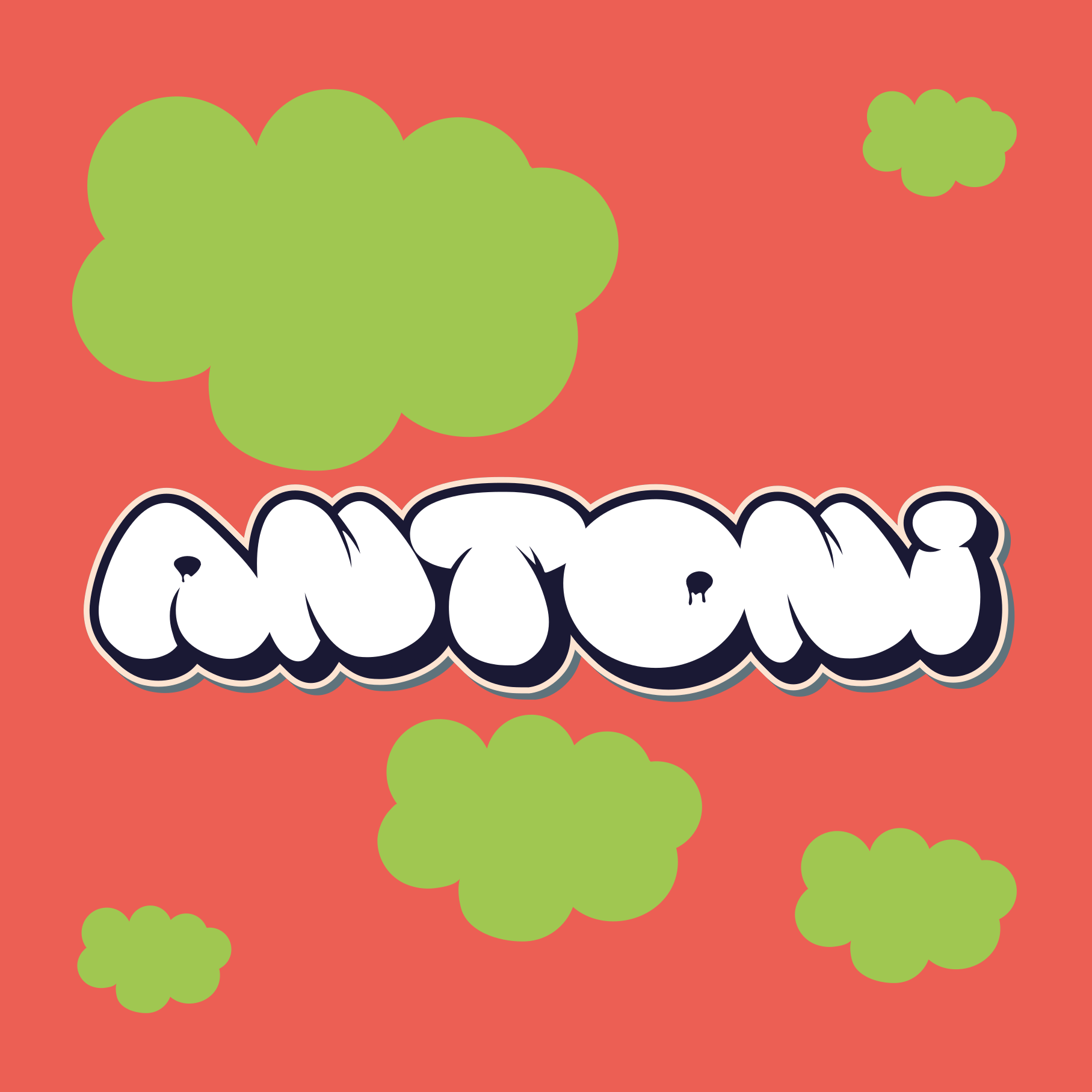 Poster chambre ado style typographie ludique - TenStickers