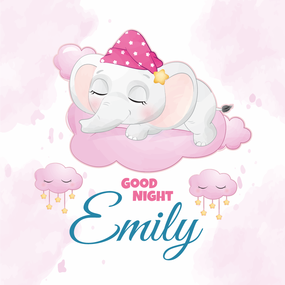Poster personnalisable Élégant éléphant des rêves - TenStickers