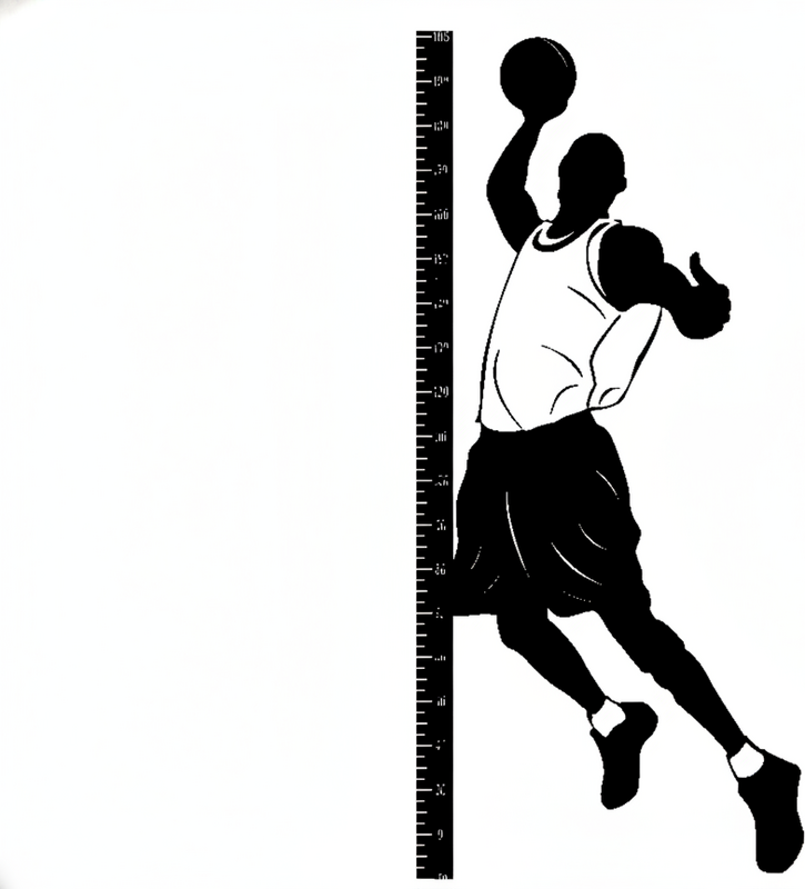 Poster basketball autocollant décoratif mesure basket - TenStickers