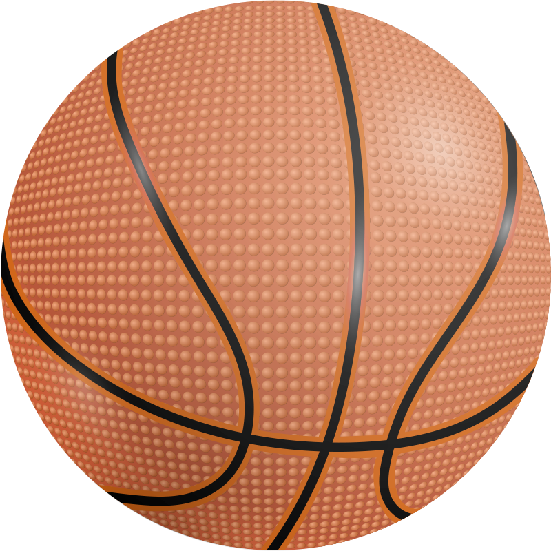 Poster basketball tapis vinyle ballon de basket - TenStickers