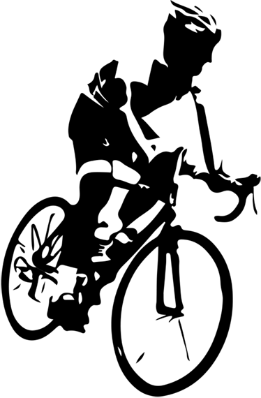 Poster cyclisme vinyle cycliste vtt - TenStickers
