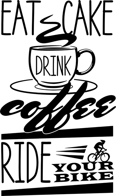 Poster cyclisme décoratif café et cyclisme - TenStickers