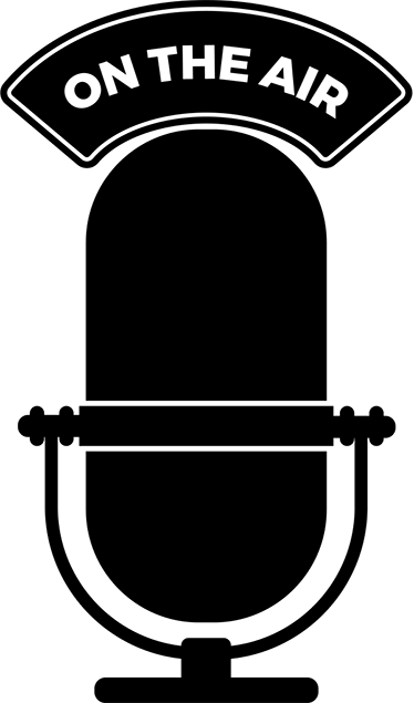 Poster vintage décoratif on the air radio - TenStickers