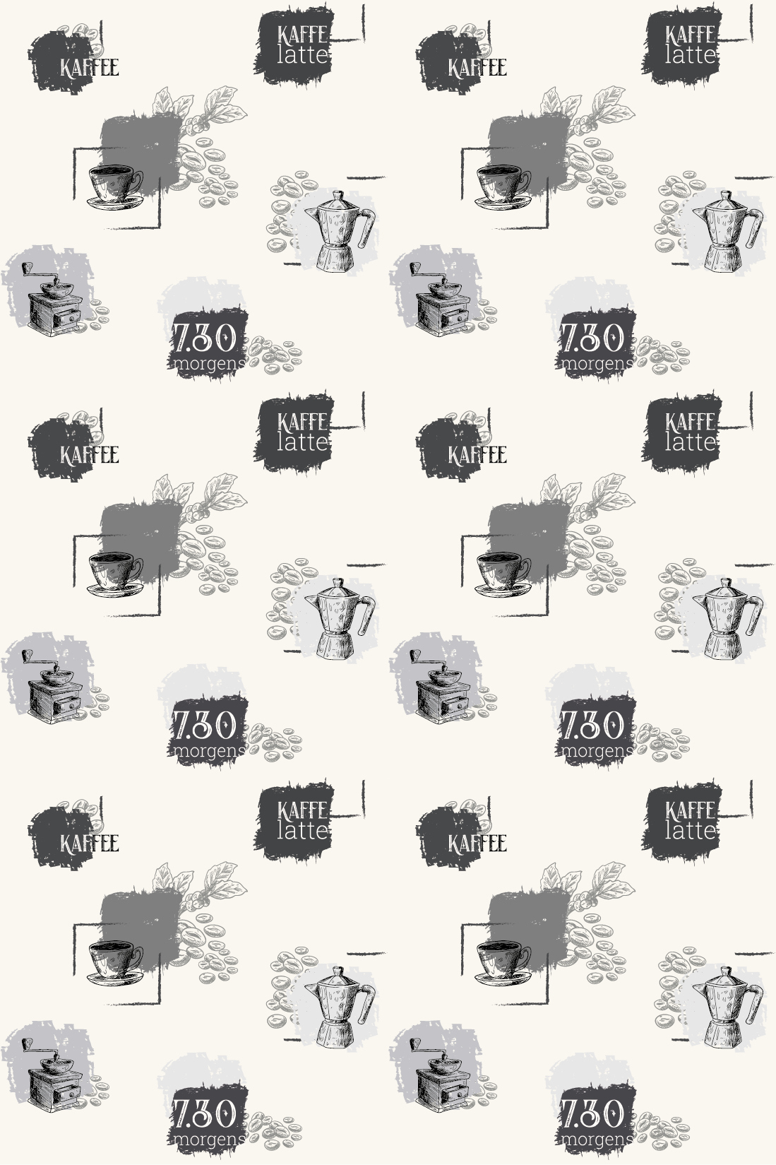 Poster vintage motif café - TenStickers