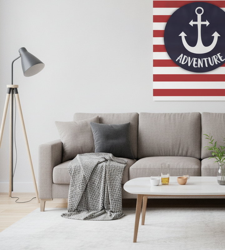 Poster ados ancre de marin personnalisable - TenStickers
