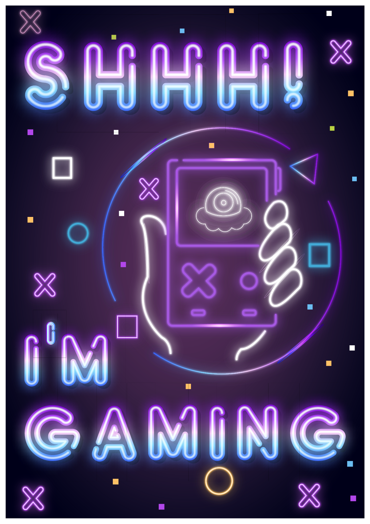 Poster jeux vidéo je suis en train de jouer - TenStickers