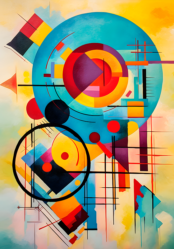 Poster art expressionnisme abstrait - TenStickers