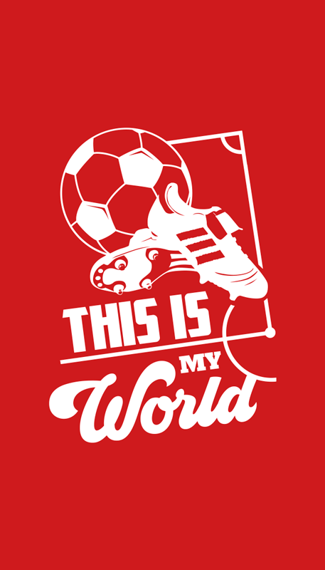 Poster football mon univers - TenStickers