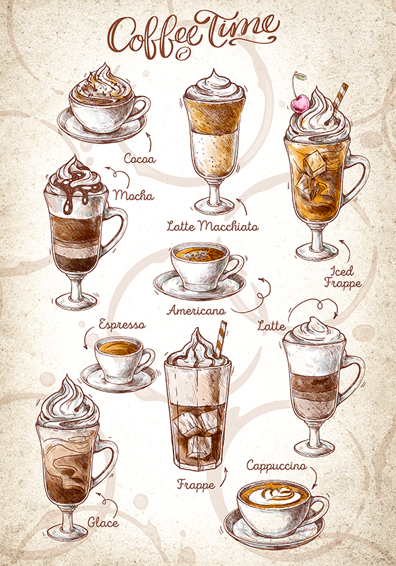 Impression d'affiche de boisson au café - TenStickers
