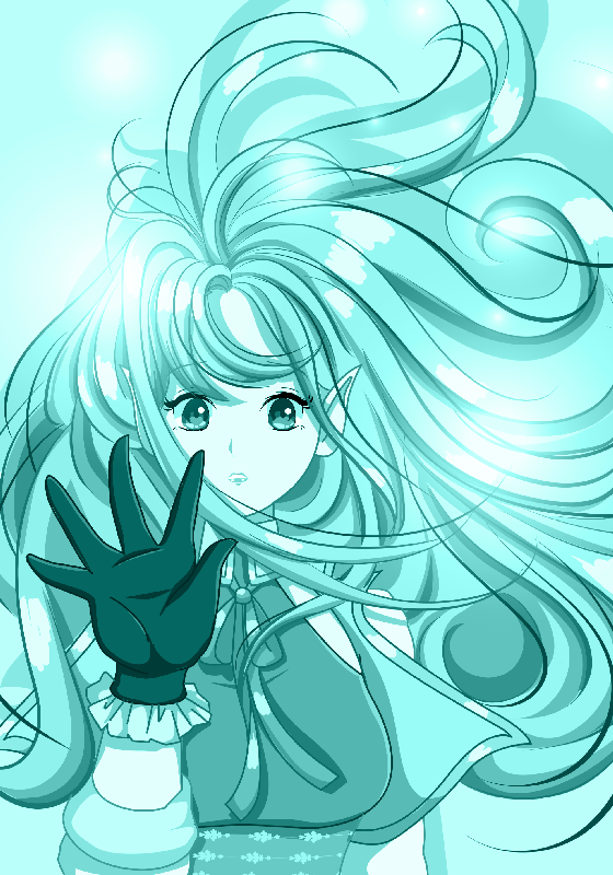 Impression d'affiche de jolie fille anime - TenStickers