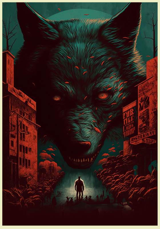 Affiche du film de loup affiche des animaux - TenStickers