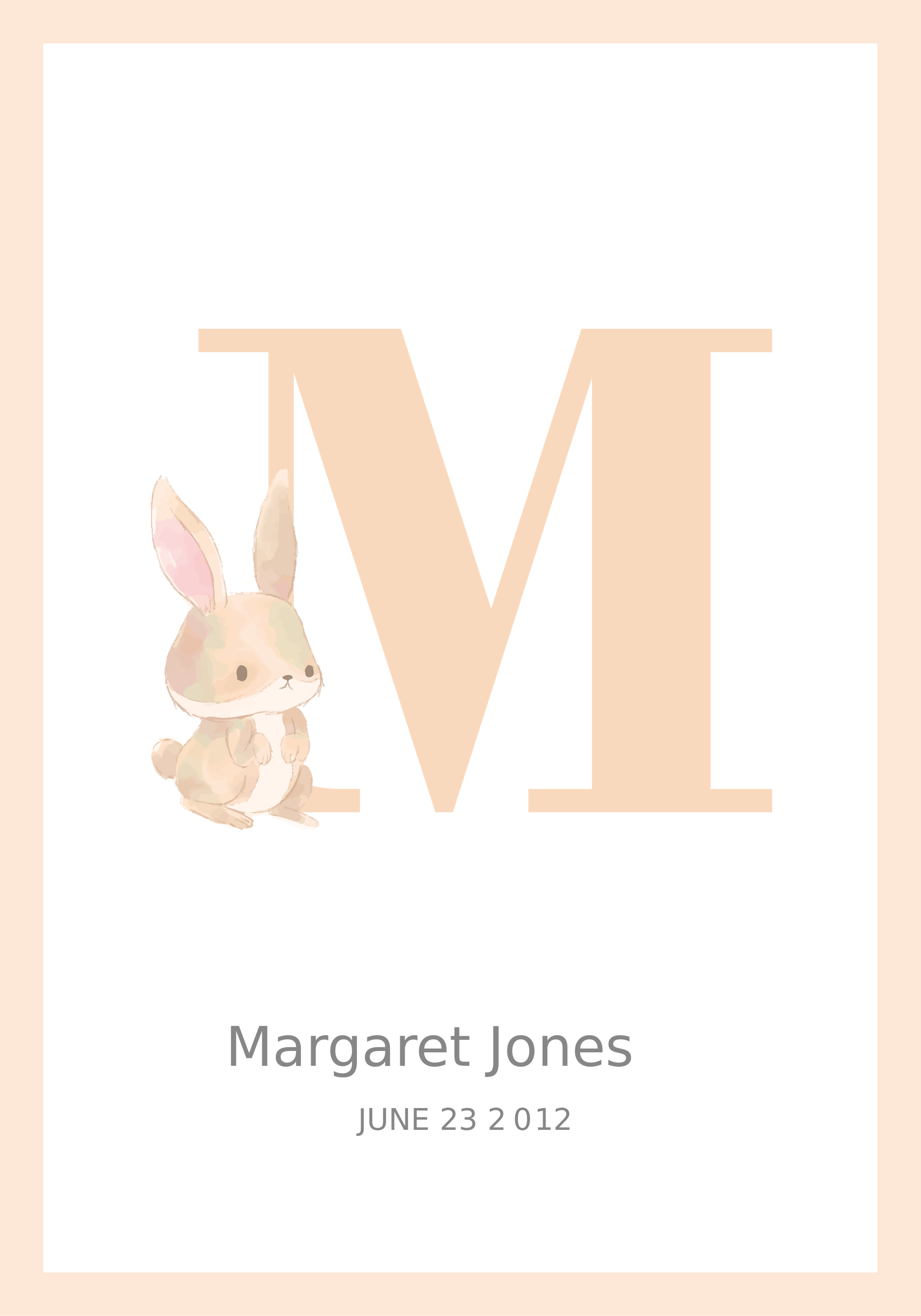 Affiche personnalisable initiale personnalisée - TenStickers