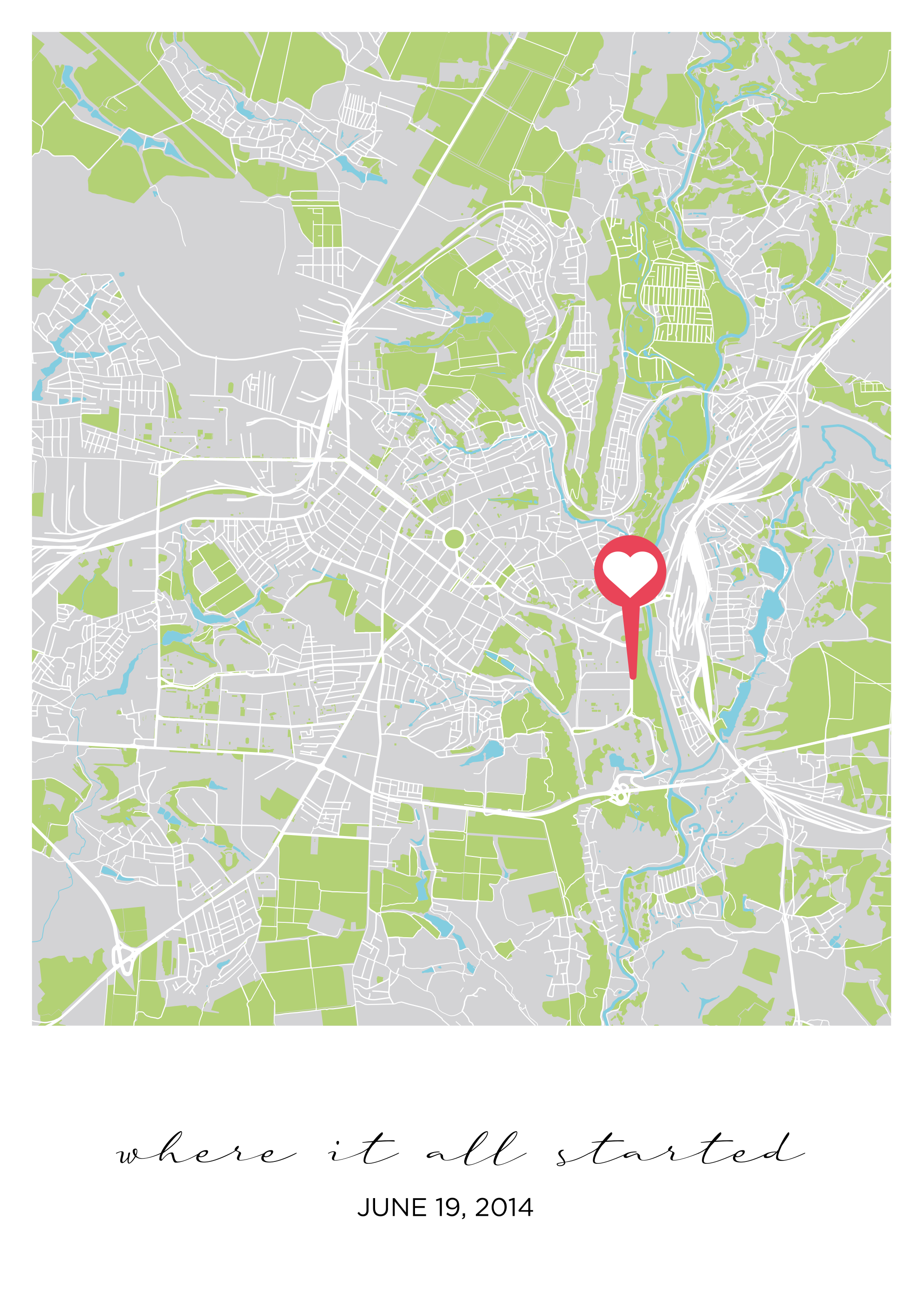 Là où tout a commencé affiche personnalisable - TenStickers