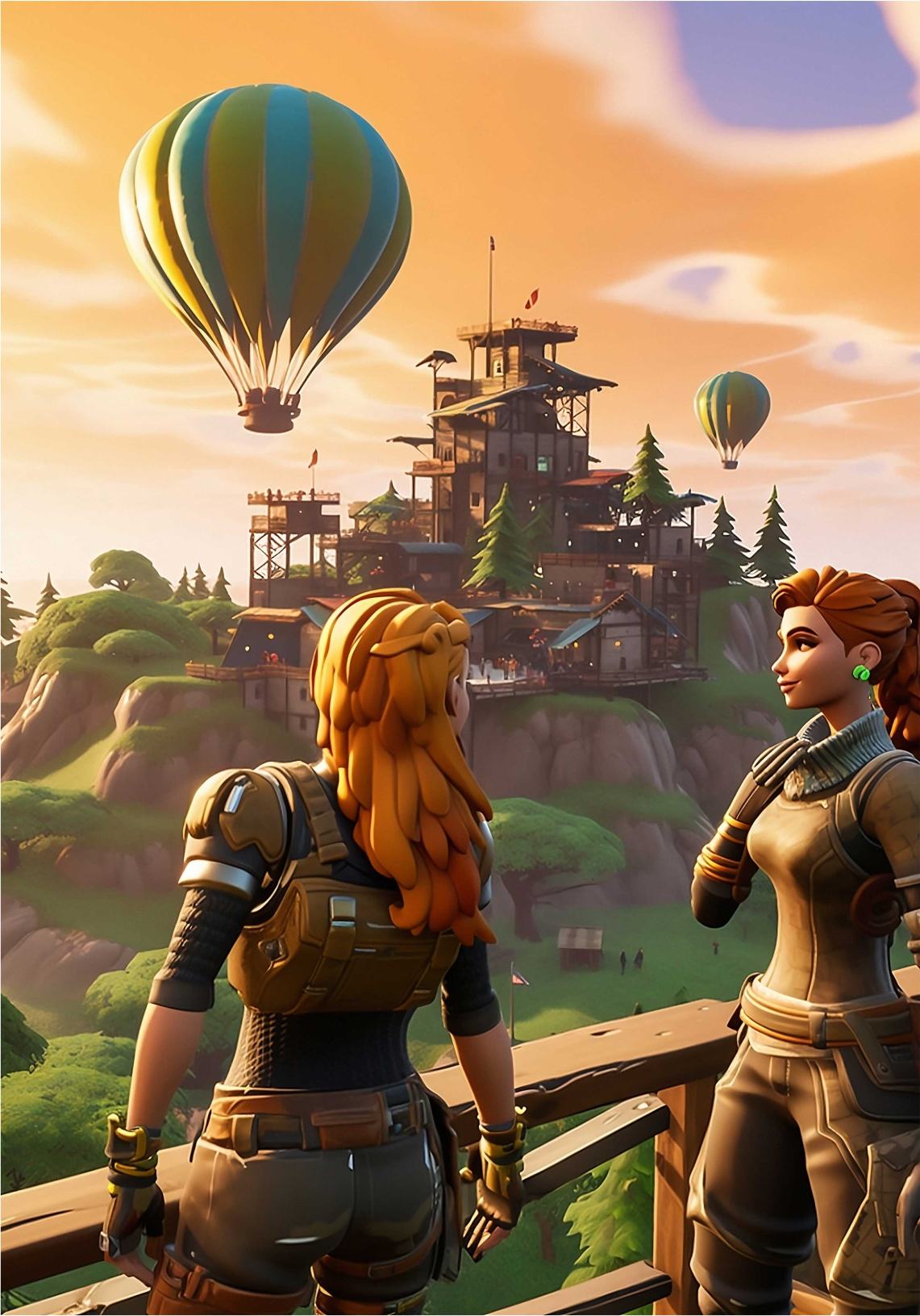 Poster chambre ado soldats filles jeux vidéo - TenStickers