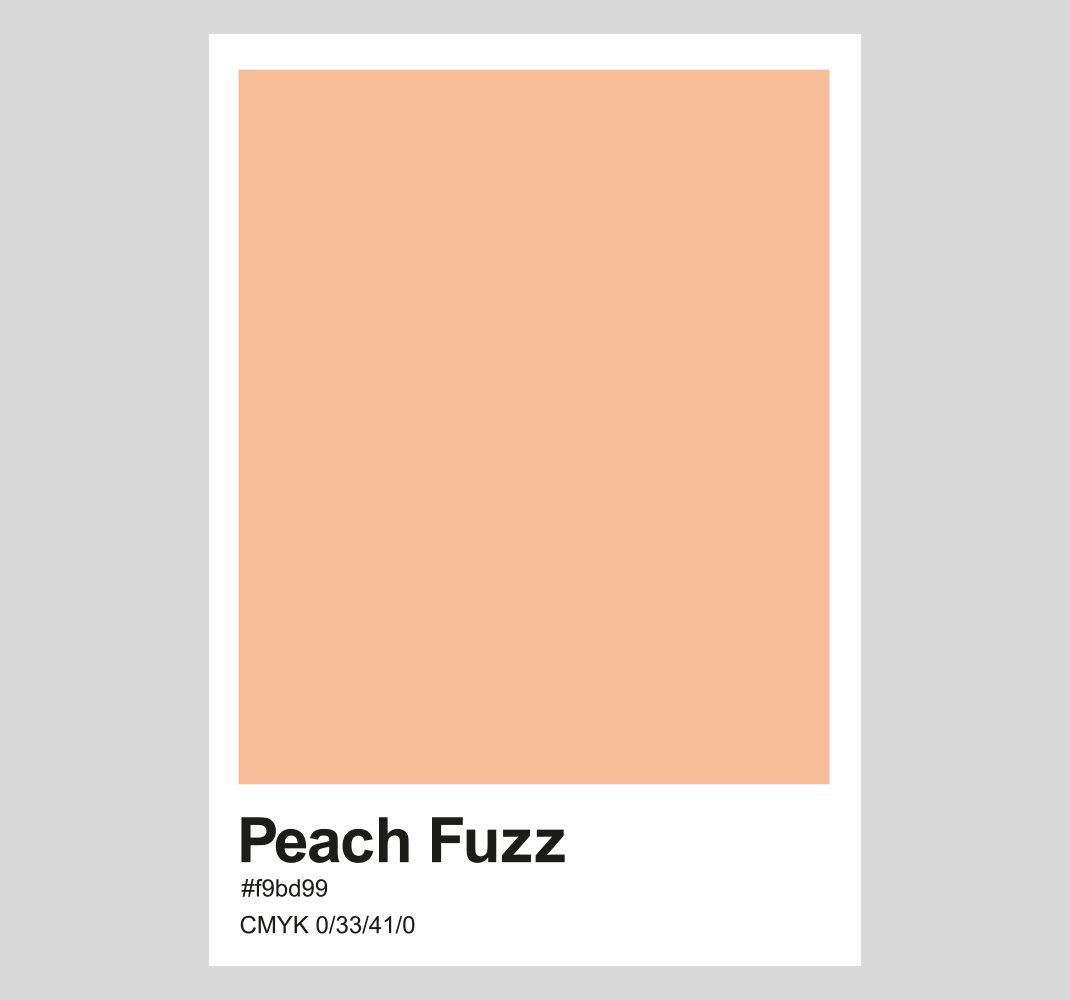 Poster tendance Peach Fuzz - TenStickers