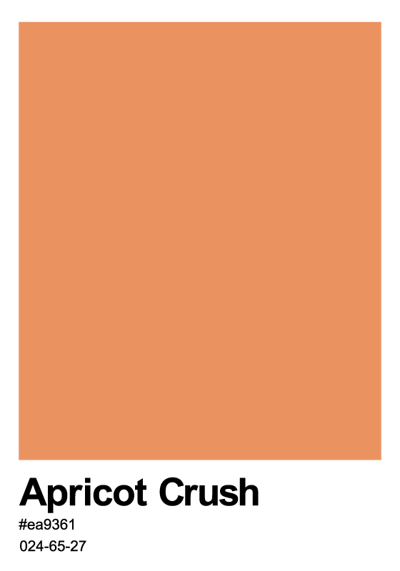 Poster tendance Apricot Crush - TenStickers