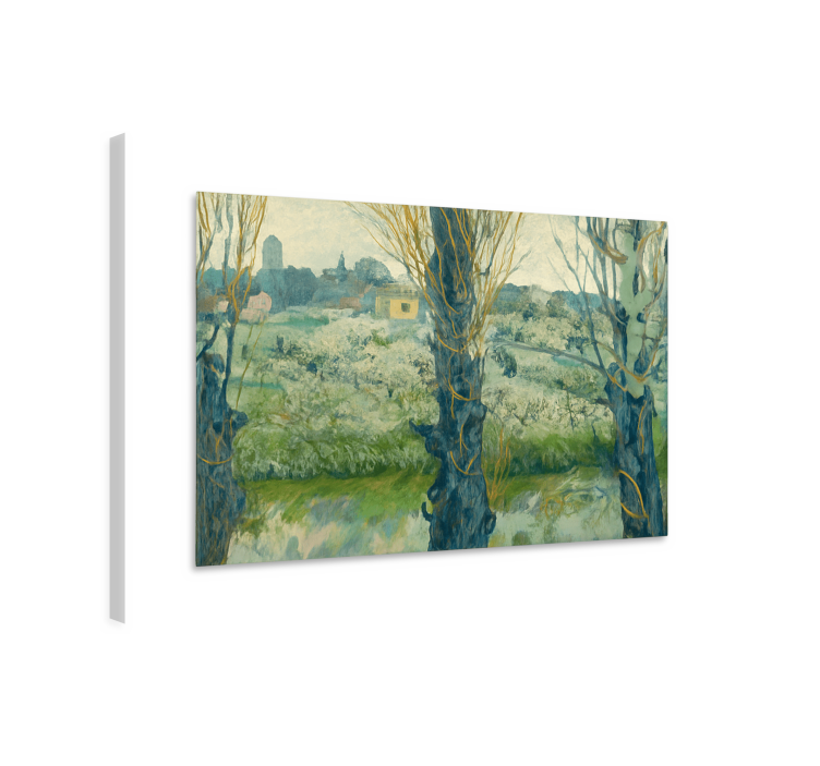 Tableau art vue d'arles par van gogh - TenStickers