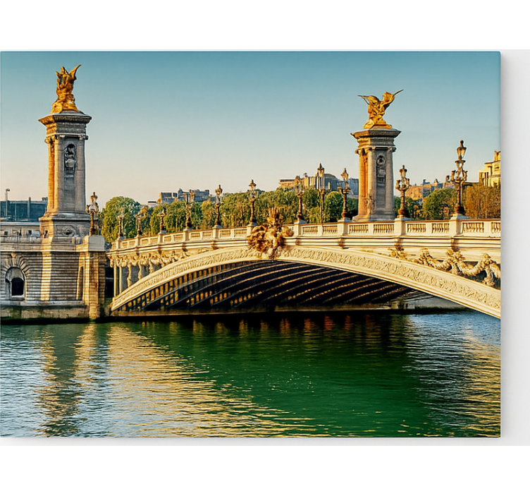 Tableau art le pont de la seine - TenStickers