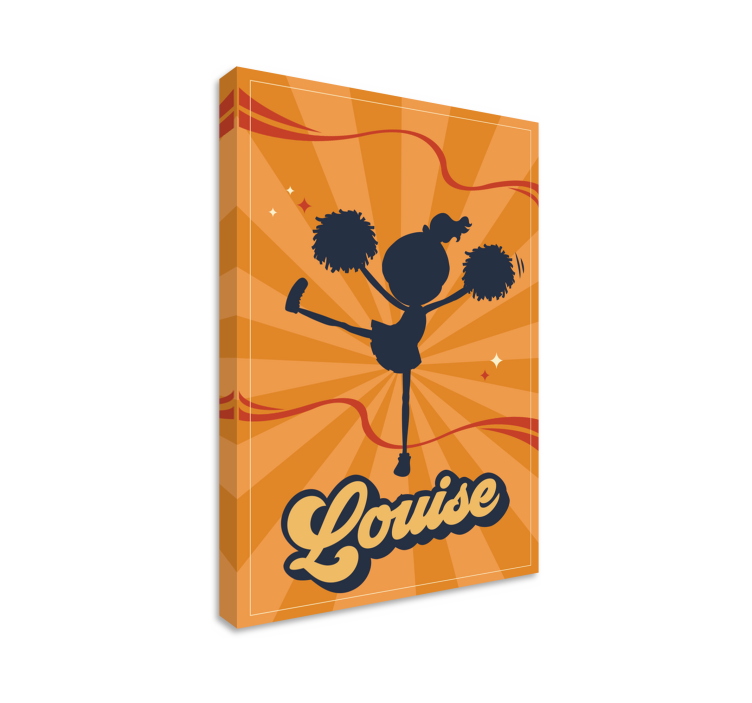 Tableau personnalisé Pom-pom girl personnalisé - TenStickers