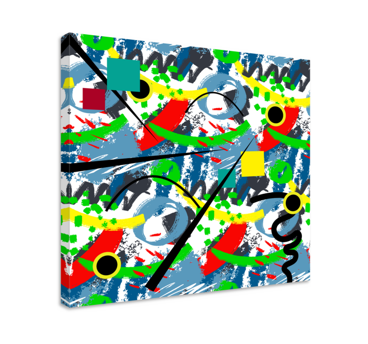 Tableau abstraite Résumé de style kandinsky - TenStickers