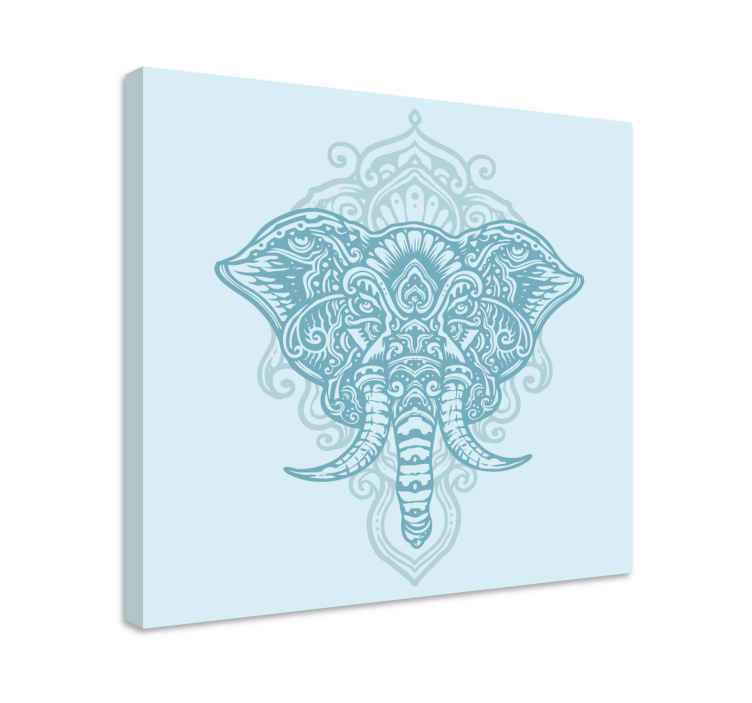 Tableau mandala d'éléphant - TenStickers