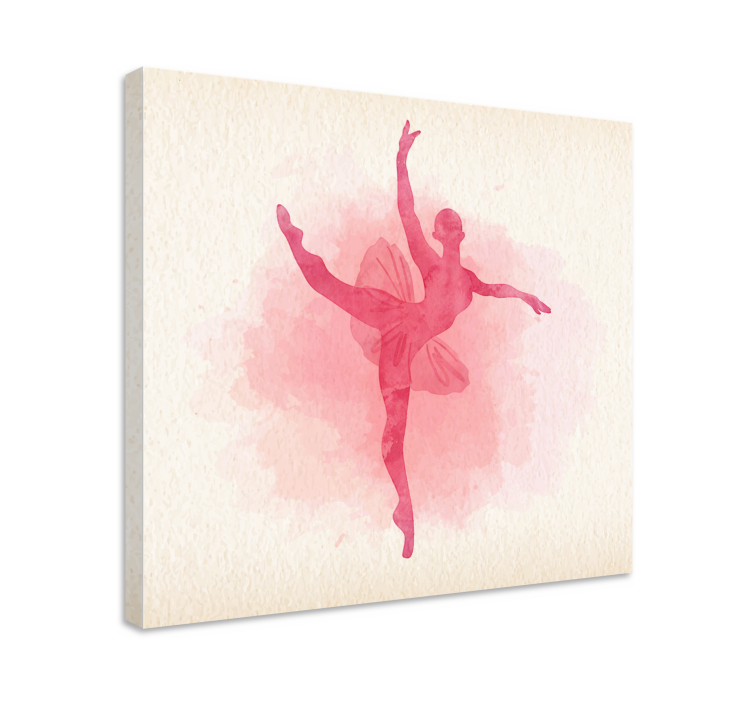 Tableau danseuse Ballerine multicolore - TenStickers