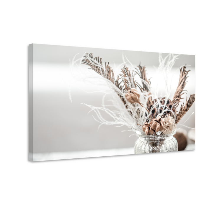 Tableau fleurs et plantes arrangement floral séché - TenStickers