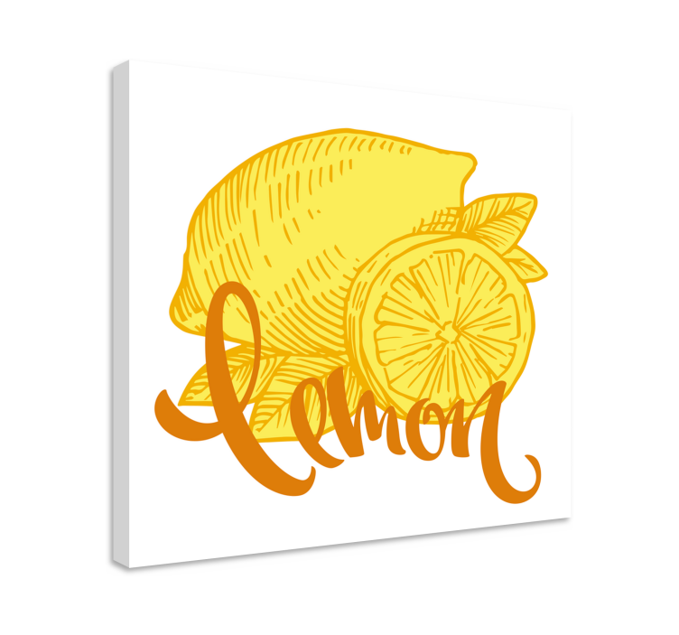 Tableau fruits tranche de citron - TenStickers