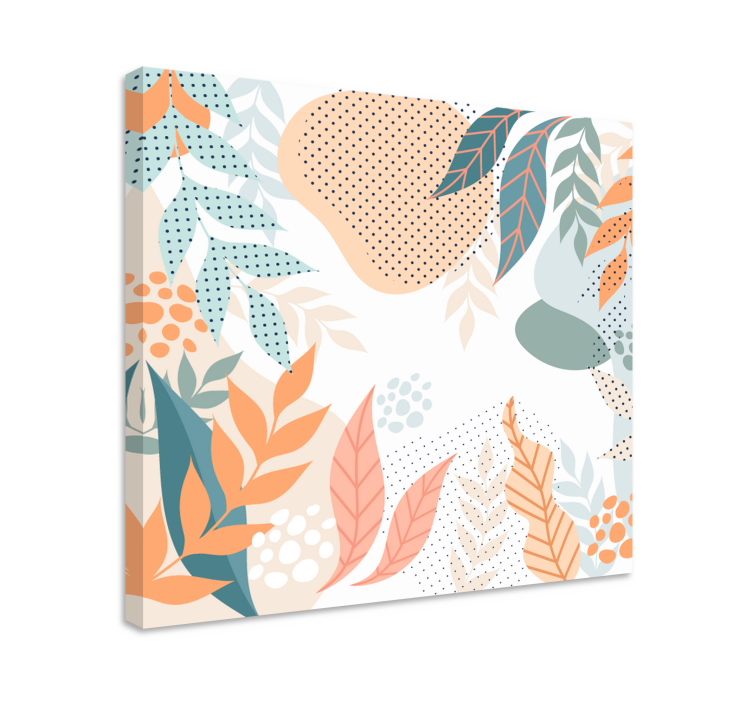 Tableau fleurs et plantes motifs de feuilles botaniques - TenStickers