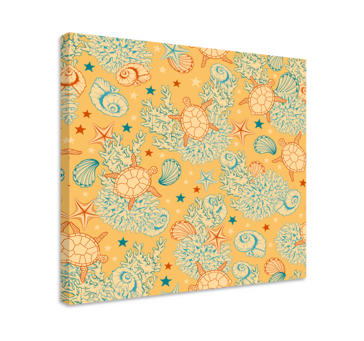 Tableau mer motif de tortues marines - TenStickers