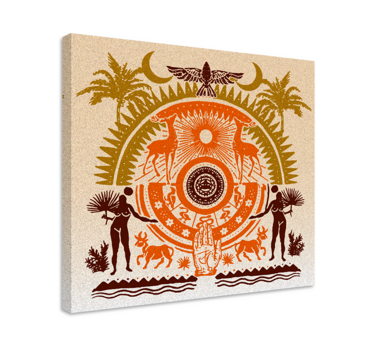 Tableau bouddha scène de nature spirituelle - TenStickers