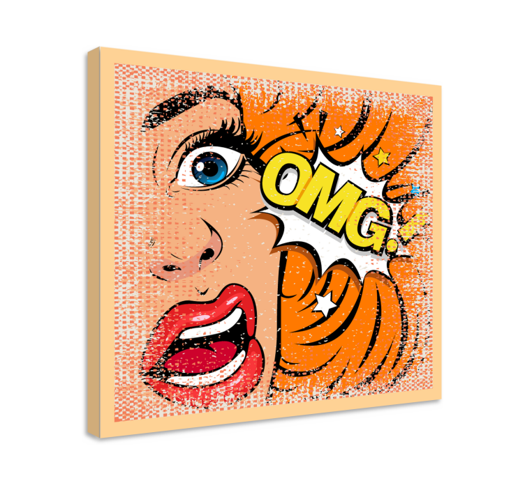 Tableau moderne Visage de pop art - TenStickers