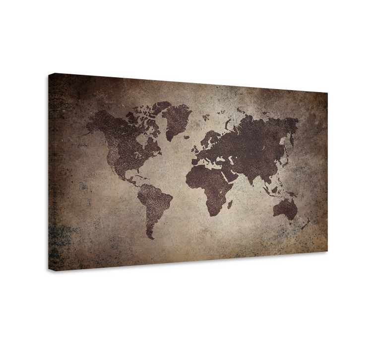 Tableau carte du monde mappemondemillésime - TenStickers