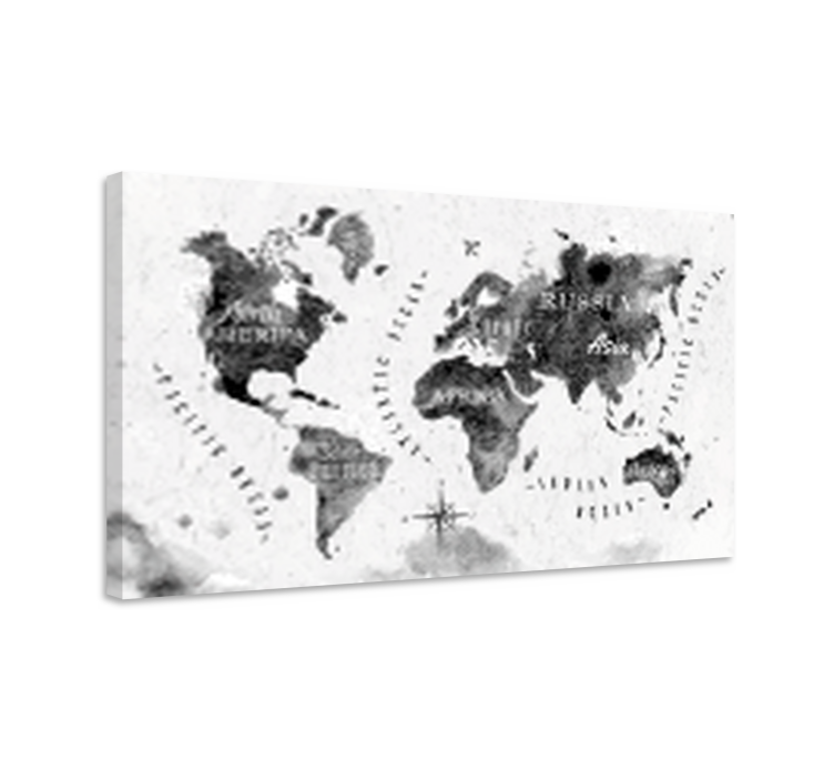 Tableau carte du monde éclaboussure de tableau - TenStickers