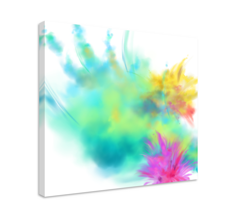 Tableau abstraite Explosion de couleurs - TenStickers