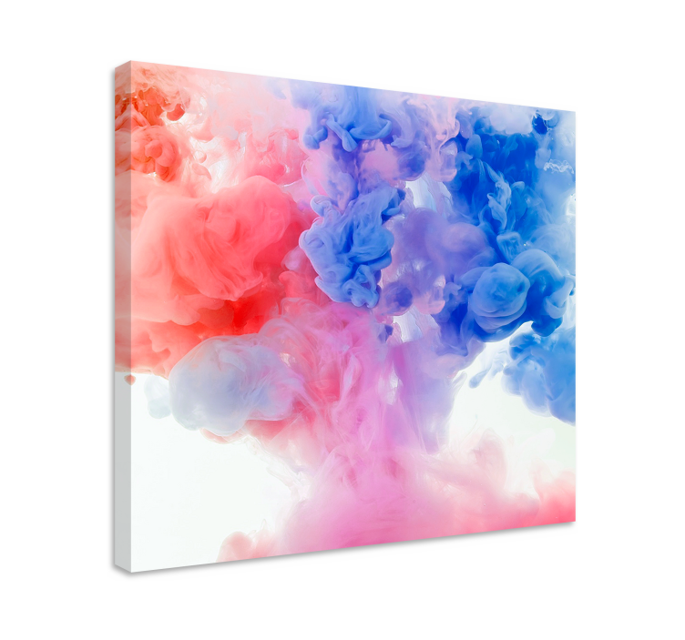 Tableau abstrait tourbillon de nuages colorés - TenStickers