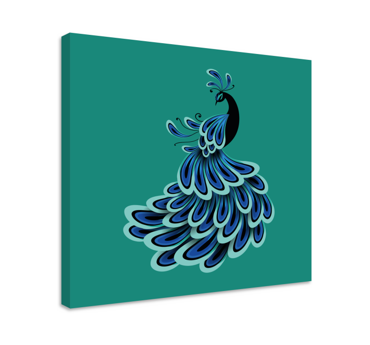 Tableau oiseaux Magnifique paon - TenStickers