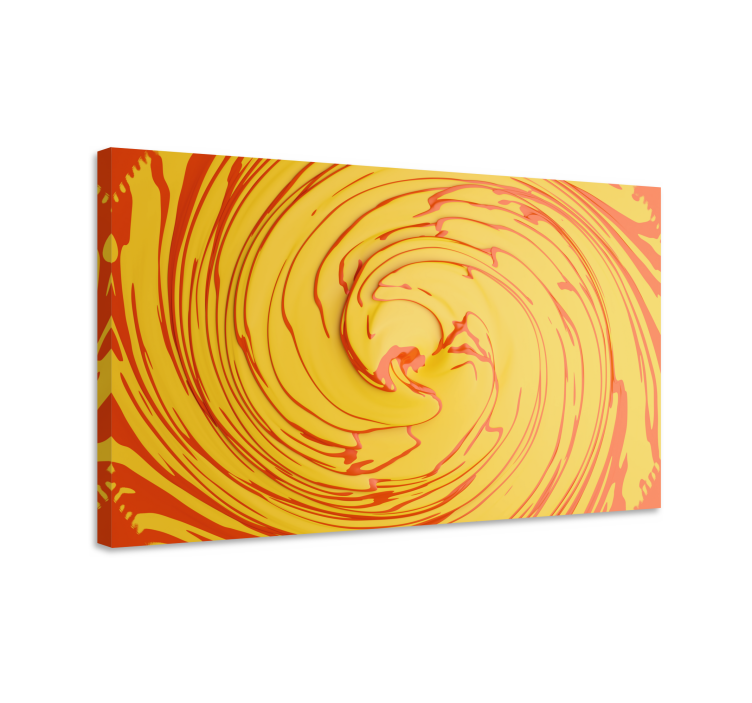 Tableau abstrait mouvement spiralé vibrant - TenStickers