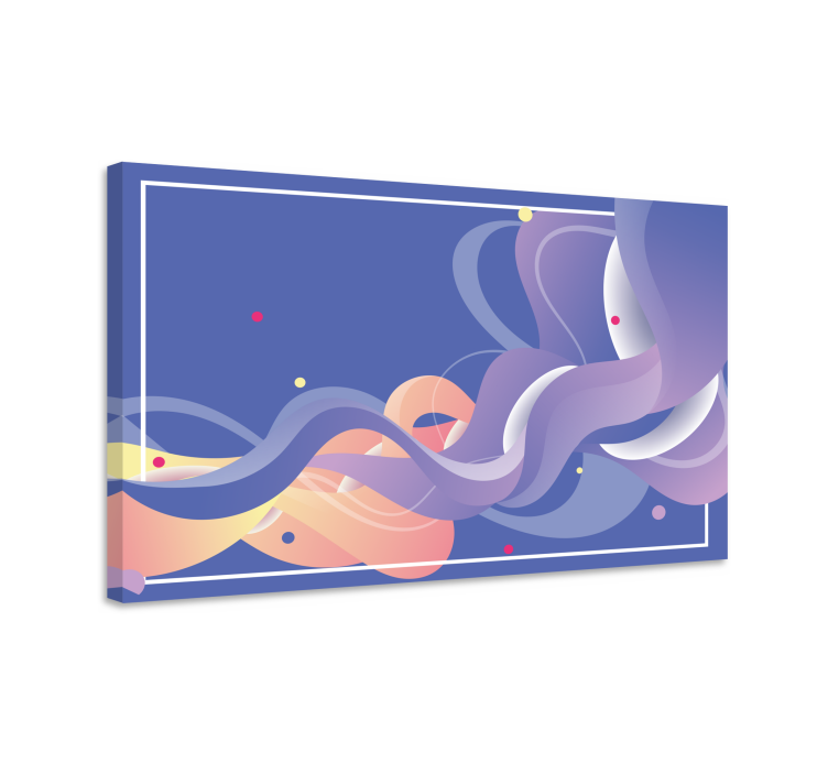 Tableau moderne Dégradé de vagues modernes - TenStickers