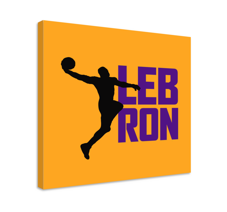 Tableau Lebron james cool basket - TenStickers