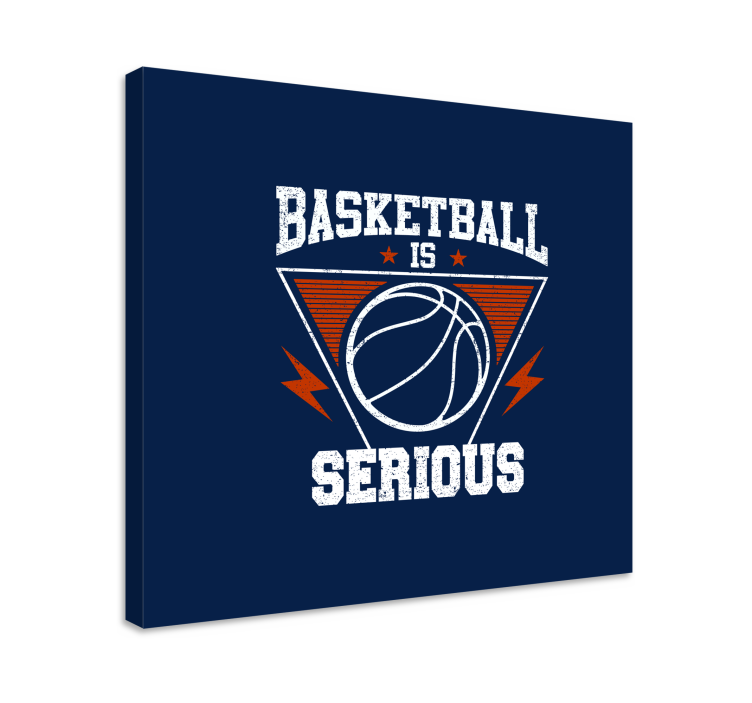 Tableau sports basketball c'est du sérieux - TenStickers