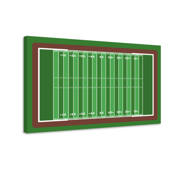 Tableau maison Terrain de football américain simple - TenStickers