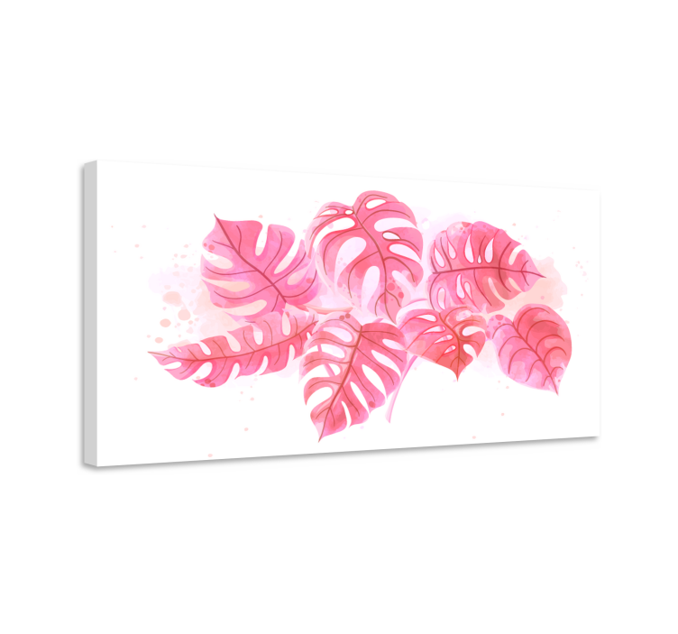Tableau scandinave Impression de feuille de monstera - TenStickers