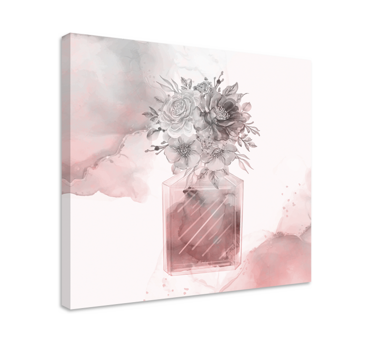 Tableau fleurs Conception rose avec - TenStickers