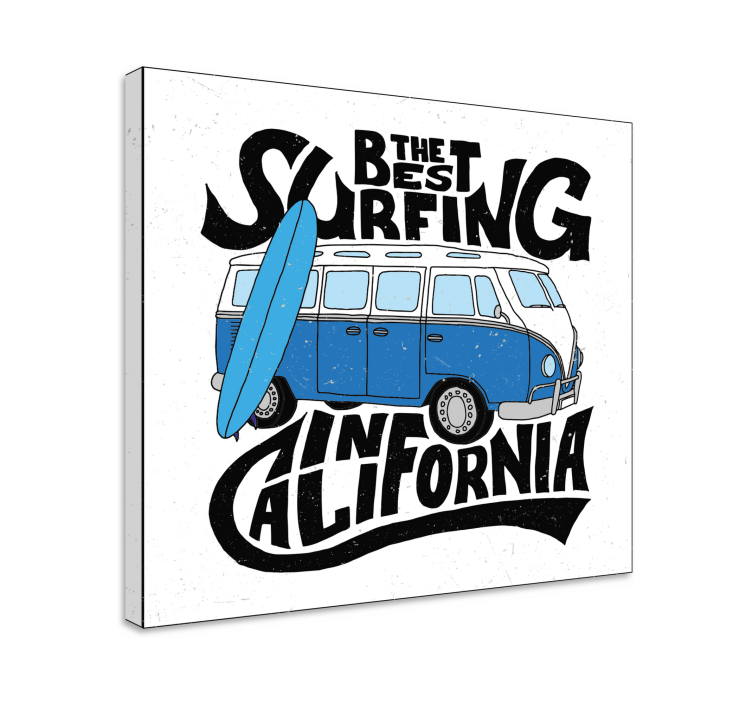 Tableau sports surfing van de californie - TenStickers